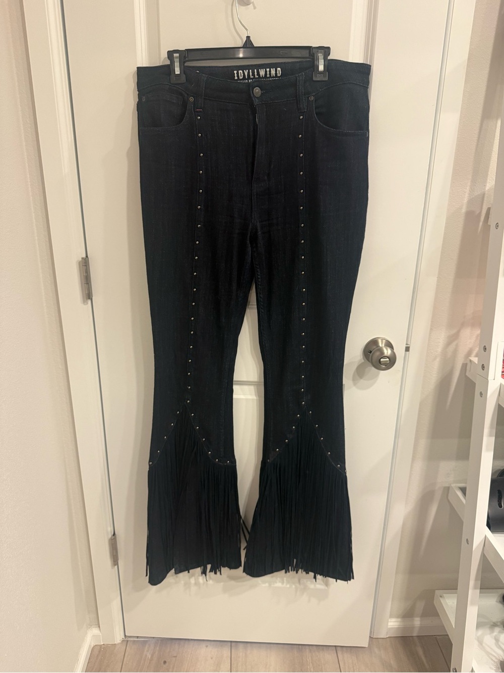 Idyllwind Black Studded Fringe Jeans